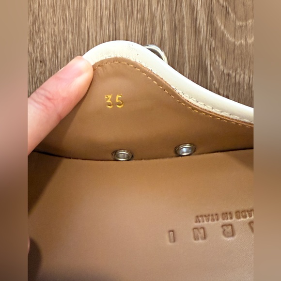 Marni White Pablo Mary Jane Ballerina Flats - Picture 11 of 11